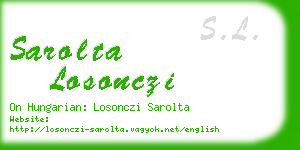 sarolta losonczi business card